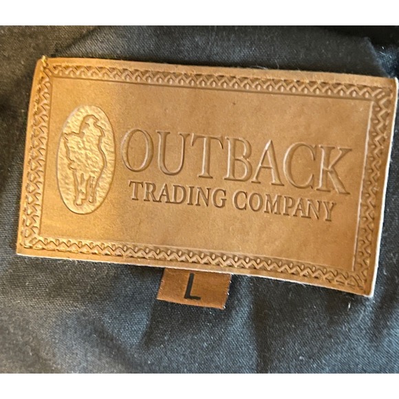 Outback Trading Co. Low Rider Duster Coat Long Rain Western Oilskin Jacket Large - Picture 11 of 13